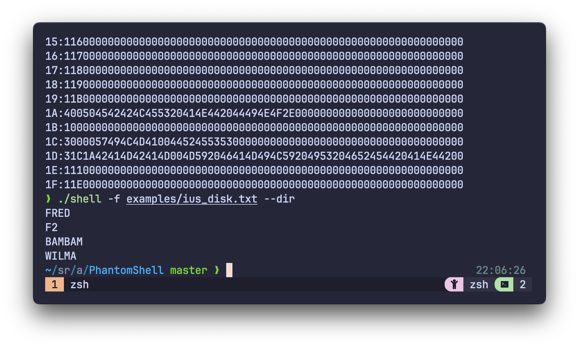 PhantomShell Screenshot